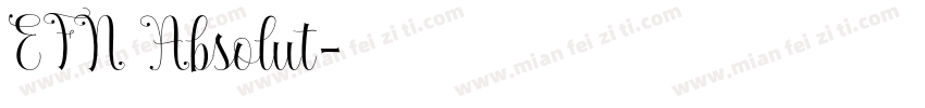EFN Absolut字体转换
